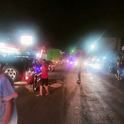 Pemotor Tewas Ditempat, Satlantas Polres Serang Evakuasi dan Olah TKP Kecelakaan Lalu Lintas