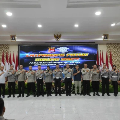 Polda Banten Gelar Latpraops Patuh Maung 2023
