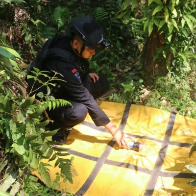 Subden Jibom Brimob Banten lakukan Pengamanan Temuan 1 UXO dan Langsung Dilanjutkan Pendisposalan