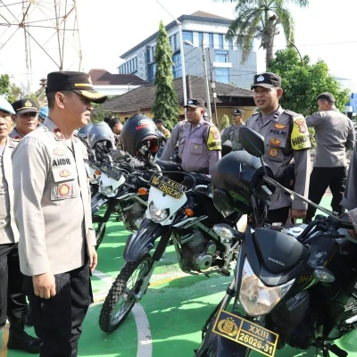 Polres Cilegon Polda Banten Gelar Apel Besar Bhabinkamtibmas