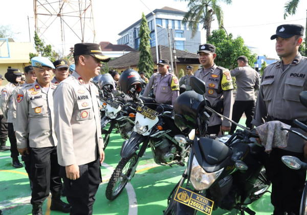 Polres Cilegon Polda Banten Gelar Apel Besar Bhabinkamtibmas