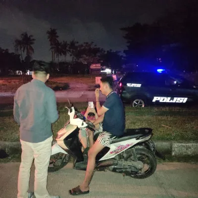 Satreskrim Polres Cilegon Polda Banten Laksanakan Patroli Kring Serse