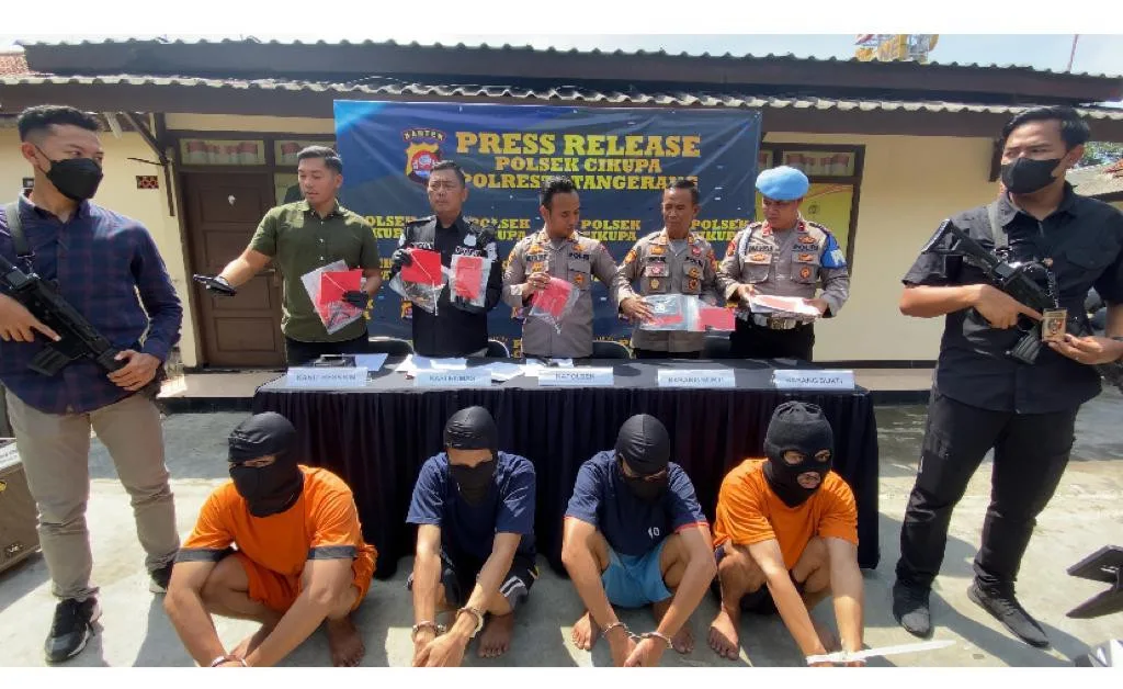 Polsek Cikupa Polresta Tangerang Berhasil Ringkus 4 Pelaku Curanmor
