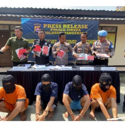 Polsek Cikupa Polresta Tangerang Berhasil Ringkus 4 Pelaku Curanmor