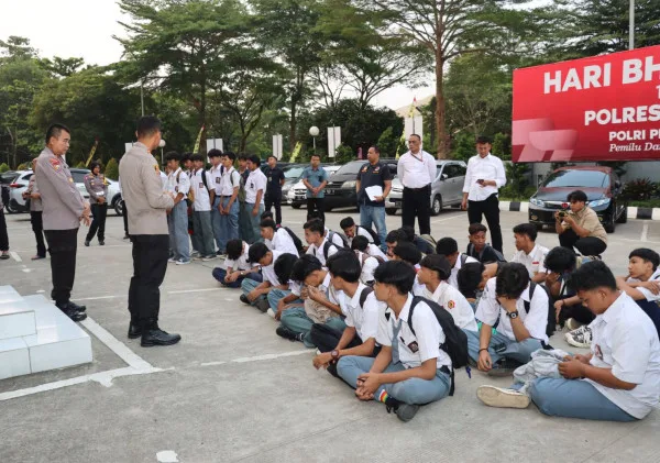 Akan Tawuran, Puluhan Pelajar Berhasil Dicegah dan Diamankan Polresta Tangerang