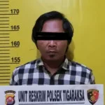 Polsek Tigaraksa Polresta Tangerang Amankan Pria Membawa Senjata Tajam