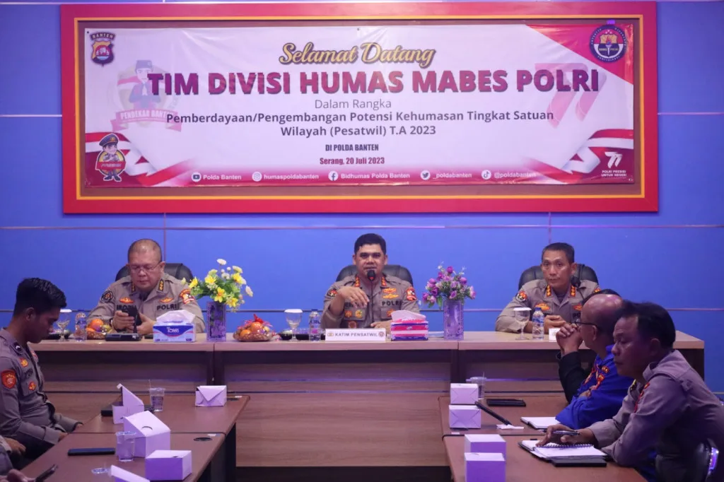 Tim Divhumas Polri Laksanakan Pensatwil di Wilayah Polda Banten