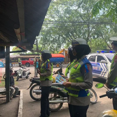 Hari Ke-11 Operasi Patuh Maung 2023, Ditlantas Polda Banten Beri Imbauan Kepada Ojek Pangkalan