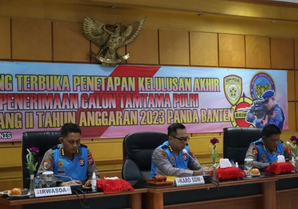Polda Banten Gelar Sidang Terbuka Kelulusan Penerimaan Tamtama Polri Tahun 2023