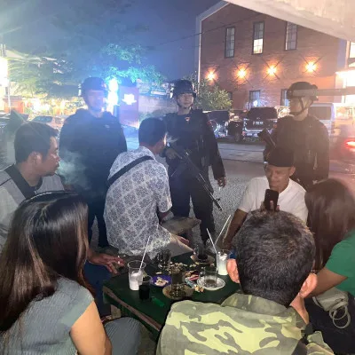 Wujudkan Kamtibmas Kondusif, Brimob Banten Patroli Kamtibmas di Wilkum Polres Serang Kota
