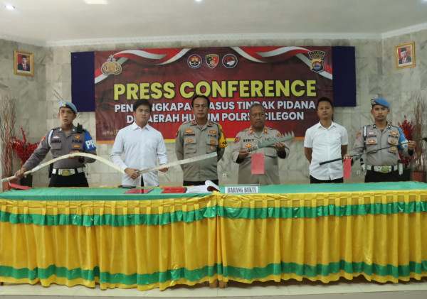 Satreskrim Polres Cilegon Polda Banten Amankan 5 Remaja Yang Sempat Viral di Medsos