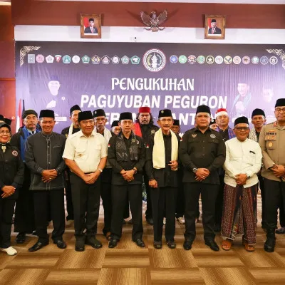 Pj Gubernur Banten Al Muktabar Ajak Paguyuban Peguron Jaga Stabilitas Daerah