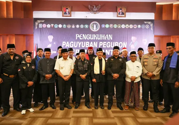 Pj Gubernur Banten Al Muktabar Ajak Paguyuban Peguron Jaga Stabilitas Daerah