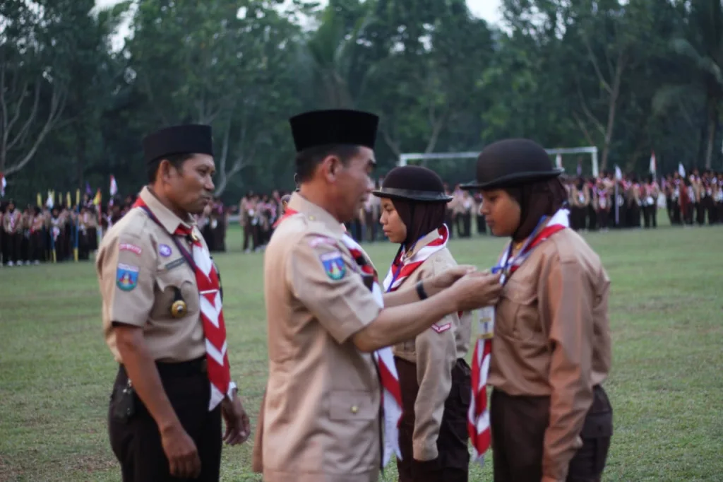 Meriahkan HUT Pramuka ke-62 kwartir Ranting Sajira Gelar Perkemahan Jabore