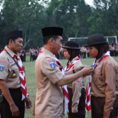 Meriahkan HUT Pramuka ke-62 kwartir Ranting Sajira Gelar Perkemahan Jabore