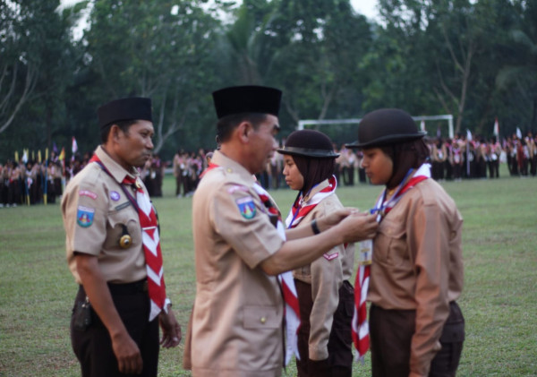 Meriahkan HUT Pramuka ke-62 kwartir Ranting Sajira Gelar Perkemahan Jabore
