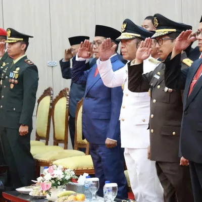 Pj Gubernur Al Muktabar Banten Ikuti Upacara Peringatan Detik-Detik Proklamasi