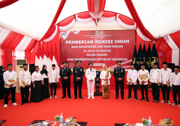 Sampaikan Remisi, Pj Gubernur Banten Al Muktabar: Warga Binaan Harus Bisa Menjadi Lebih Baik