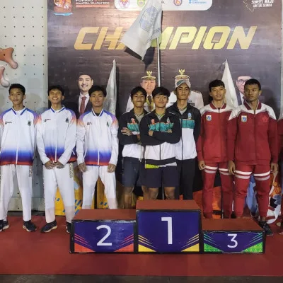 Panjat Tebing Putra Kontingen Provinsi Banten Raih Medali Perak