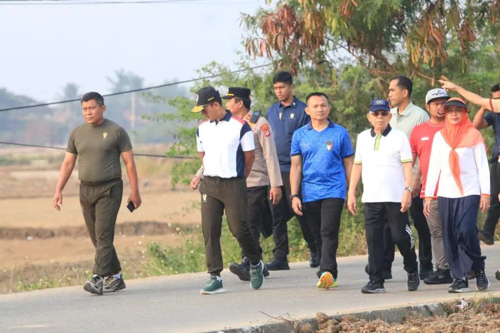 Dandim 0602/Serang Amankan Kegiatan Wapres RI Saat Olahraga Pagi