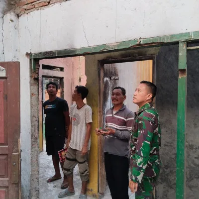Koramil 0602-21/Kopo Akan Merehab Kembali Rumah Warganya Yang Terbakar
