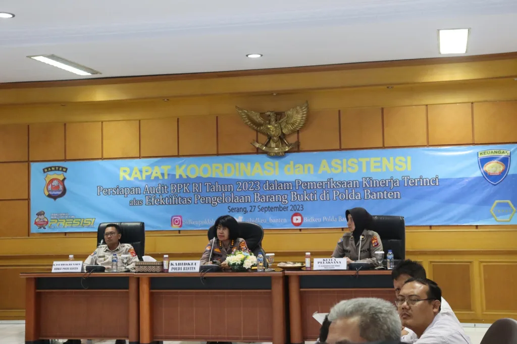 Bidkeu Polda Banten Melaksanakan Persiapan Pemeriksaan BPK RI Satker Jajaran Polda Banten