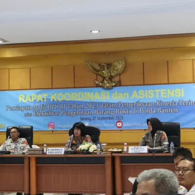 Bidkeu Polda Banten Melaksanakan Persiapan Pemeriksaan BPK RI Satker Jajaran Polda Banten