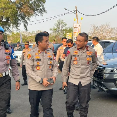 Polda Banten Gelar Apel Pengamanan Gabungan Dalam Rangka Kunjungan Wakil Presiden RI di Tanara