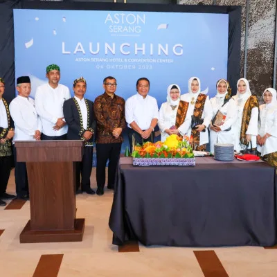 Pj Gubernur Banten Al Muktabar Hadiri Launching Aston Serang Hotel Dan Convention Center