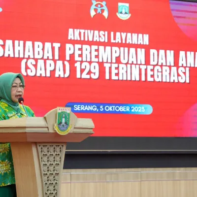 Virgojanti, Pj Sekda Provinsi Banten Luncurkan Aktivasi Layanan Sahabat Perempuan dan Anak (SAPA) 129 Terintegrasi