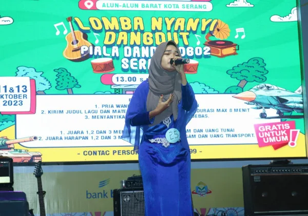 Dandim 0602/Serang Gelar Lomba Nyanyi Dalam Rangka HUT Ke 78 TNI
