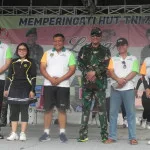 Meriahkan HUT Ke 78 TNI, Kodim 0602/Serang Olahraga Bersama Rakyat