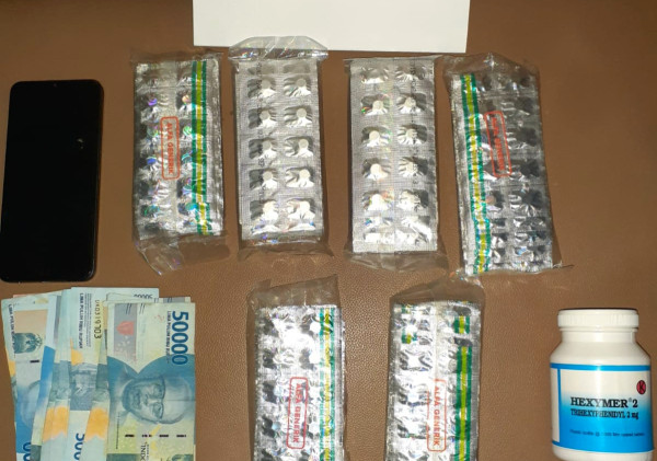 Polsek Mauk Tangkap Pengedar Obat Keras Tanpa Izin, Ratusan Butir Hexymer dan Tramadol Diamankan