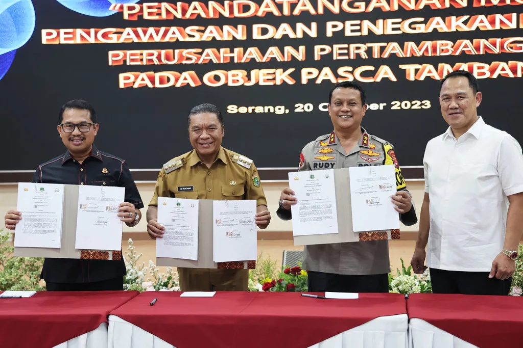 Al Muktabar Tandatangani Pakta Integritas Penegakan Hukum Perusahaan Pertambangan