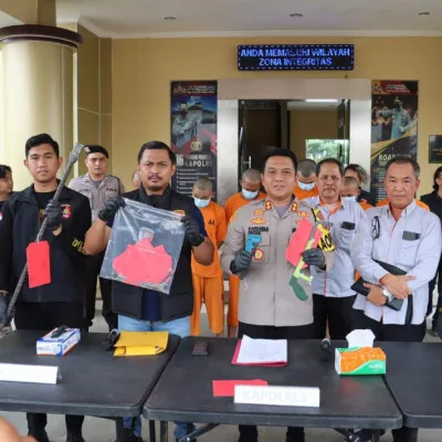 Pelaku Pencurian Rambu Jalan Tol Ditangkap Satreskrim Polres Serang