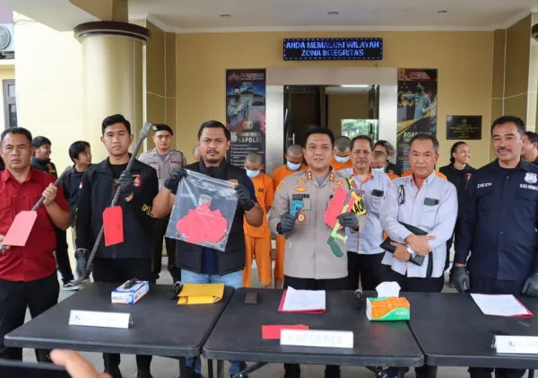 Pelaku Pencurian Rambu Jalan Tol Ditangkap Satreskrim Polres Serang