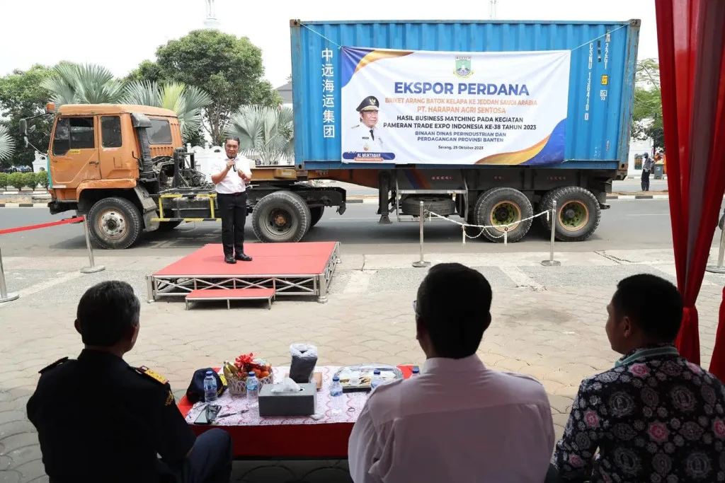 Perdana, Briket Arang Produksi IKM Binaan Pemprov Banten Tembus Pasar Global