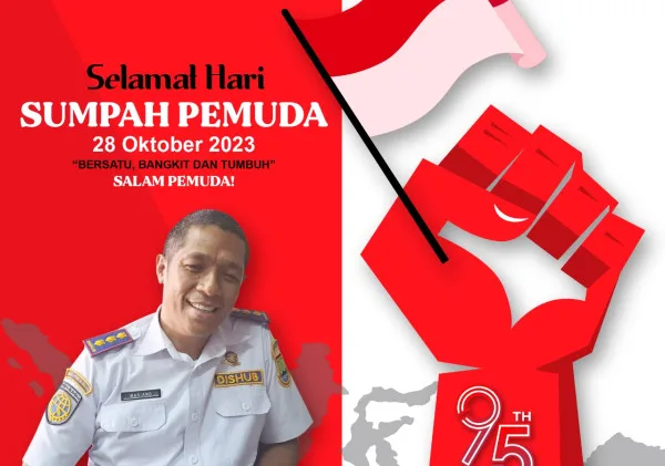 Dinas Perhubungan Kota Cilegon Mengucapkan : Selamat Hari Sumpah Pemuda 28 Oktober 2023