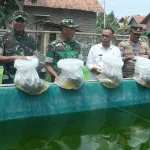 Tabur 2.000 Bibit Ikan, Dandim 0602/Serang Jaga Ketahanan Pangan