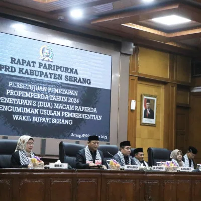 DPRD Umumkan Usulan Pemberhentian Jabatan Wakil Bupati Serang