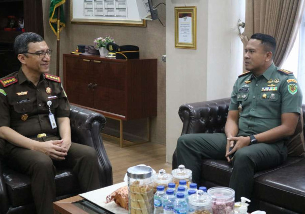 Pererat Silaturahmi Dandim 0602/Serang Dan Kejari Mantapkan Sinergitas