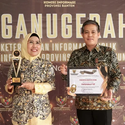 Pemkab Serang Peringkat II Anugerah Keterbukaan Informasi Publik