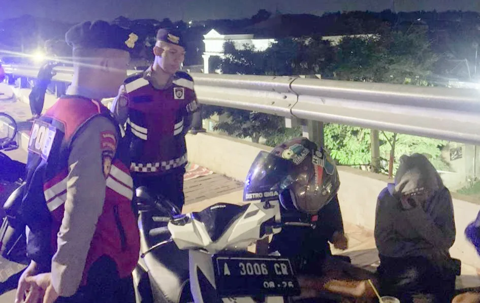 Patroli OMB 2023 Personel Ditsamapta Polda Banten, Cegah Kejahatan Jalanan