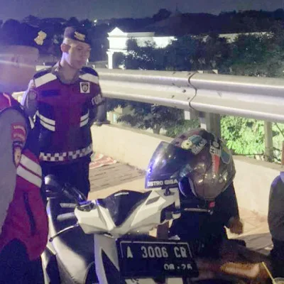 Patroli OMB 2023 Personel Ditsamapta Polda Banten, Cegah Kejahatan Jalanan