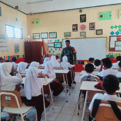 Koramil 0602-15/Baros Laksanakan Sosialisasi Pencegahan Pelecehehan Seksual di Sekolah