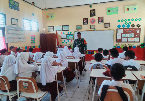 Koramil 0602-15/Baros Laksanakan Sosialisasi Pencegahan Pelecehehan Seksual di Sekolah