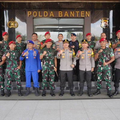 Pererat Sinergitas, Kapolda Banten Terima Kunjungan Grup 1 Kopassus