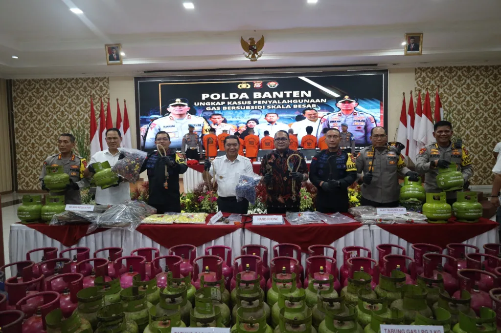 Polda Banten Ungkap Sindikat Penyuntik LPG Bersubsidi Beromzet Miliaran Rupiah Perhari