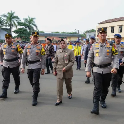 Pj Sekda Provinsi Banten, Hadiri Apel Gelar Pasukan Operasi Lilin Maung 2023