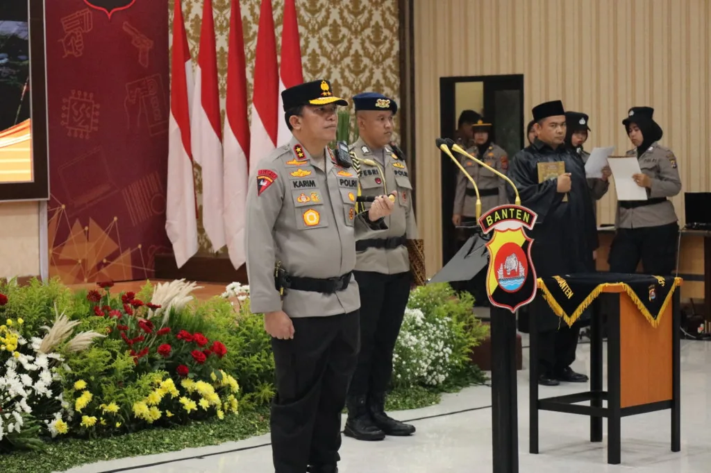 Kapolda Banten Pimpin Upacara Sertijab PJU dan Kapolres